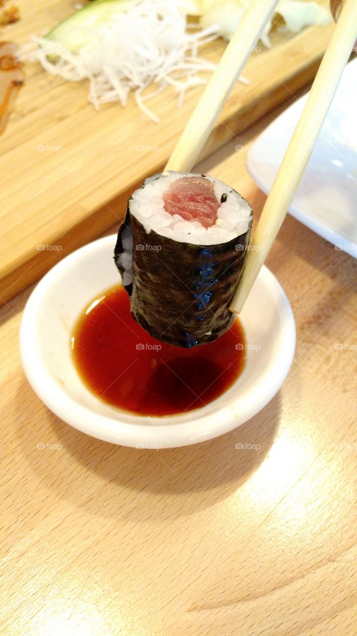 soysauce sushi
