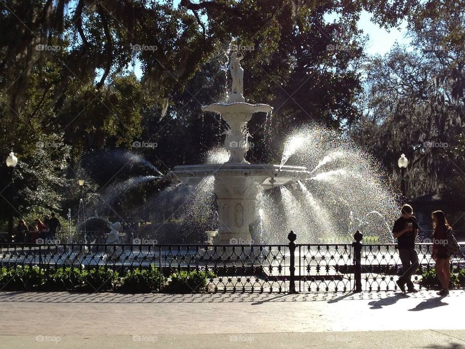 By the Fountain