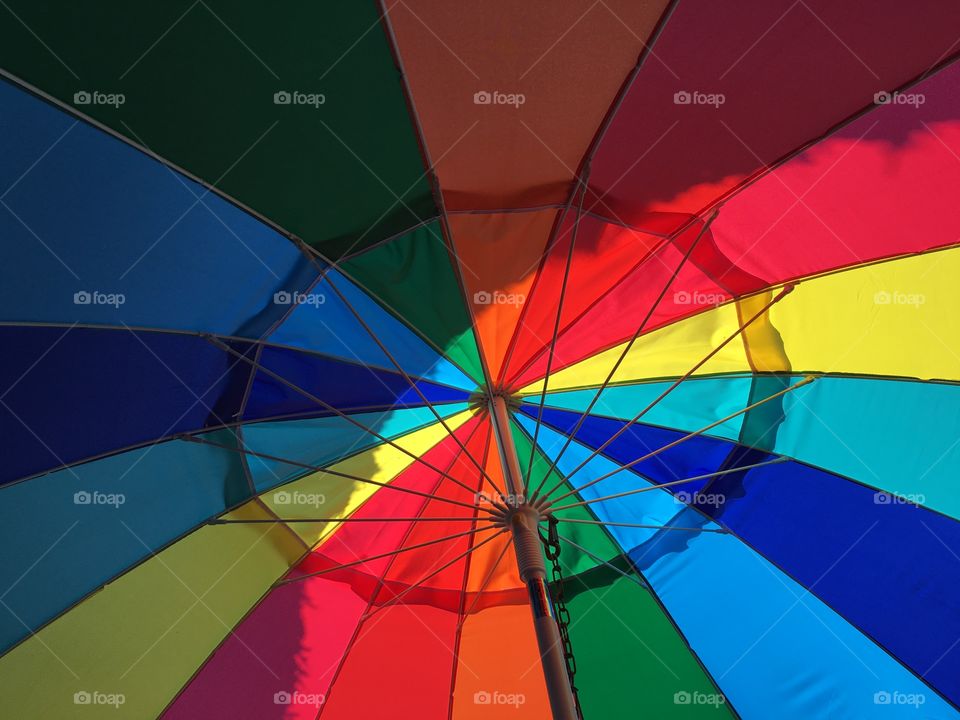 Colorful view of the rein i.e. Umbrella 