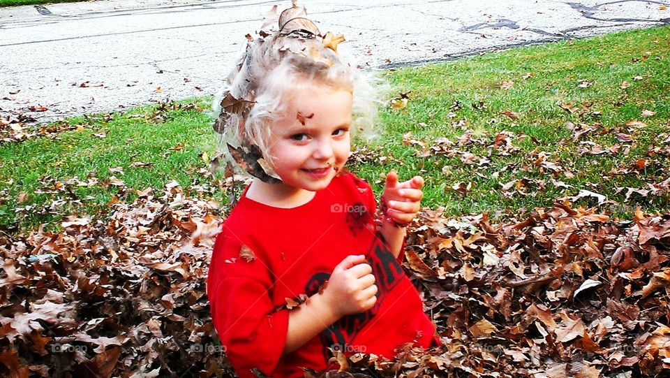 Playing in the Leaves