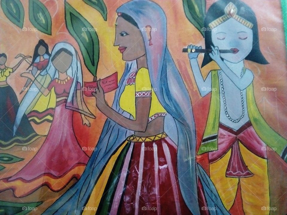 Radha, Krishna sang goopiss