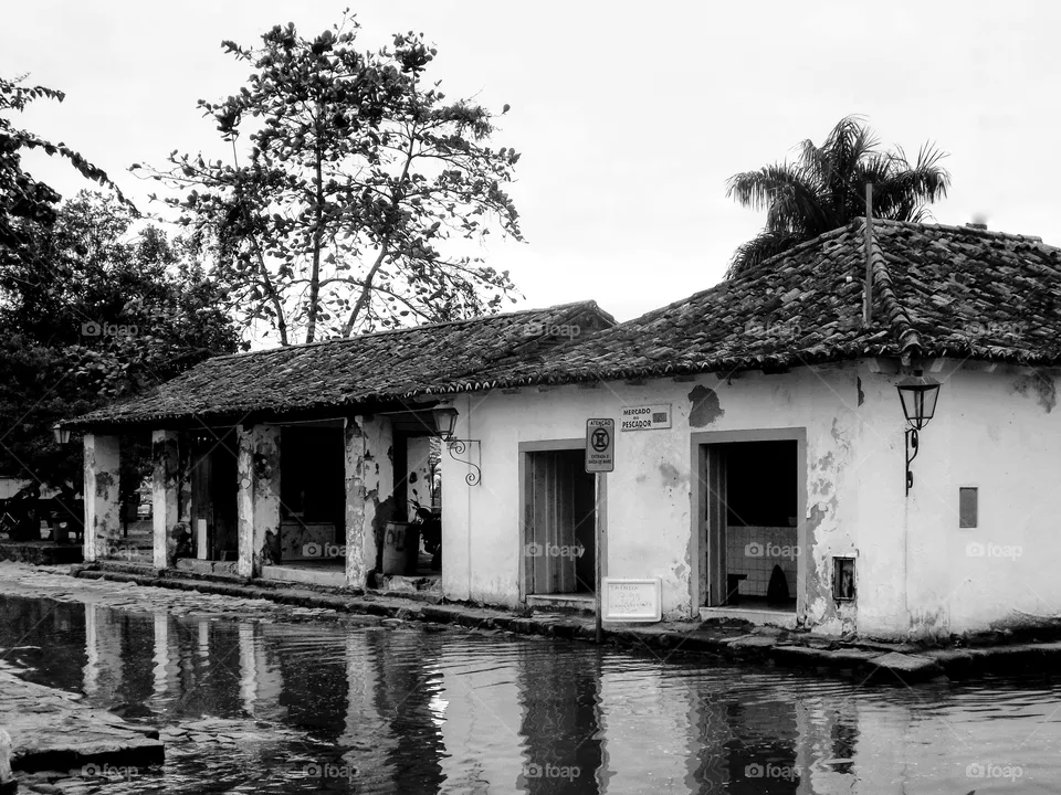 Flooded house