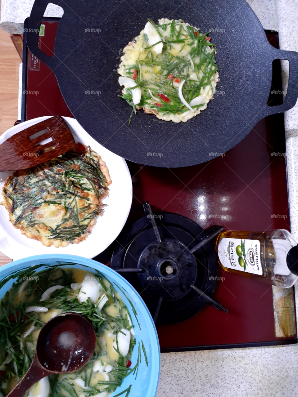 korean vegetables pancake