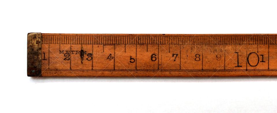Ten centimeters of a yardstick