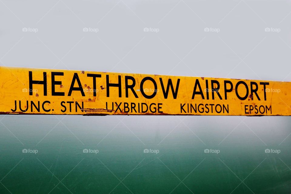 Heathrow airport scene 