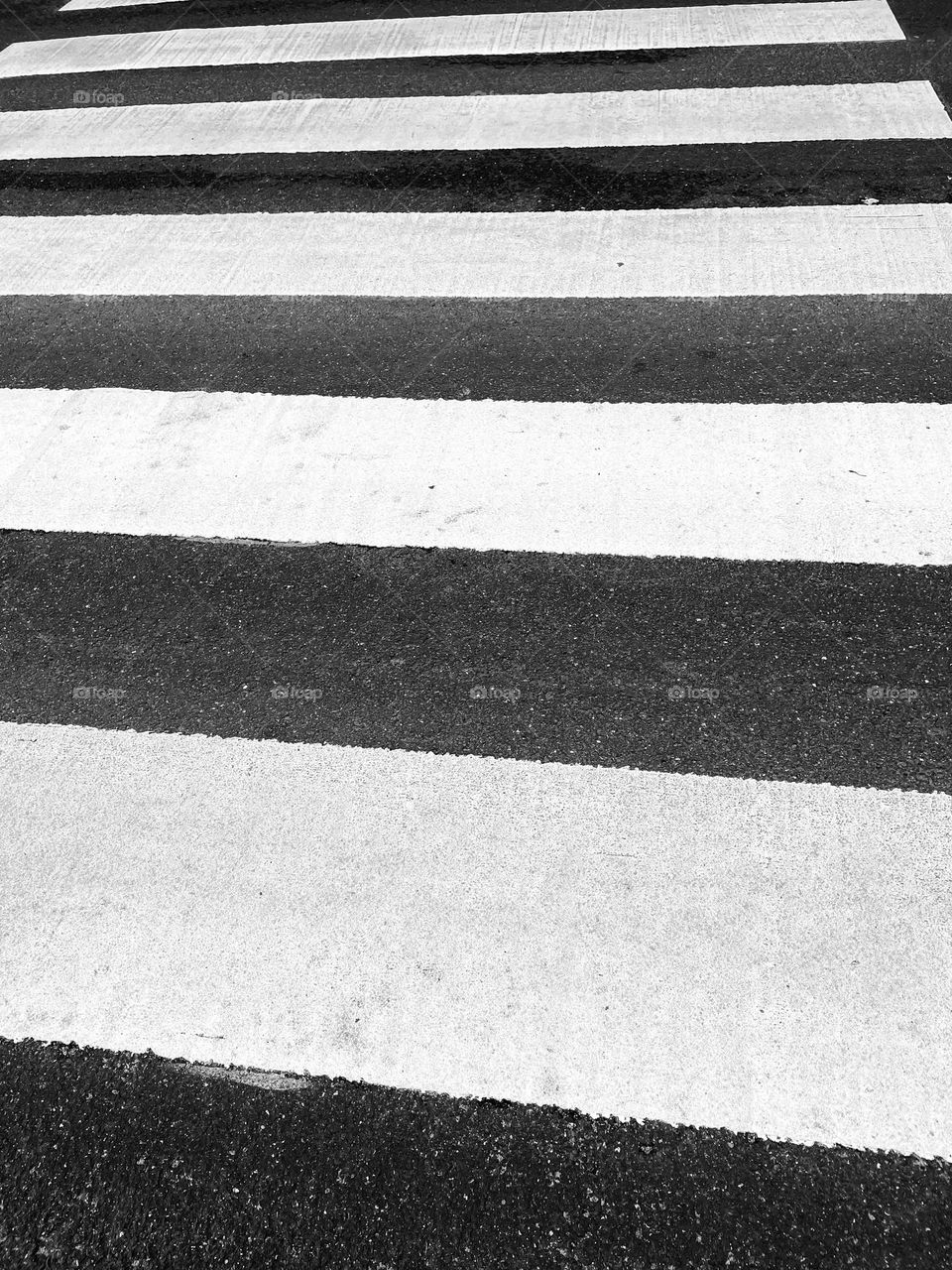 Close up of a crosswalk in the city