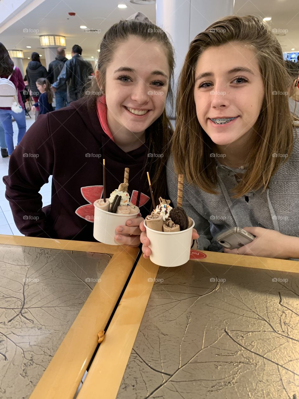 Sisters and a treat