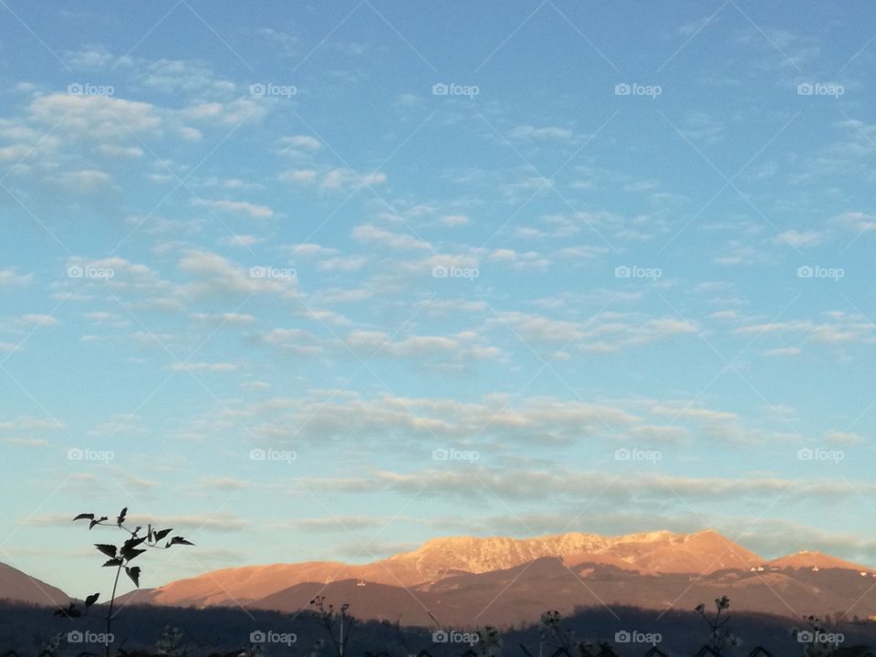 Sky in sheeps, water in pits