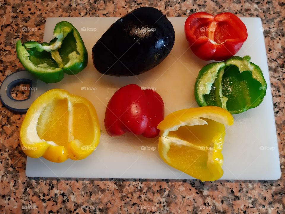 cooking vegetable colored