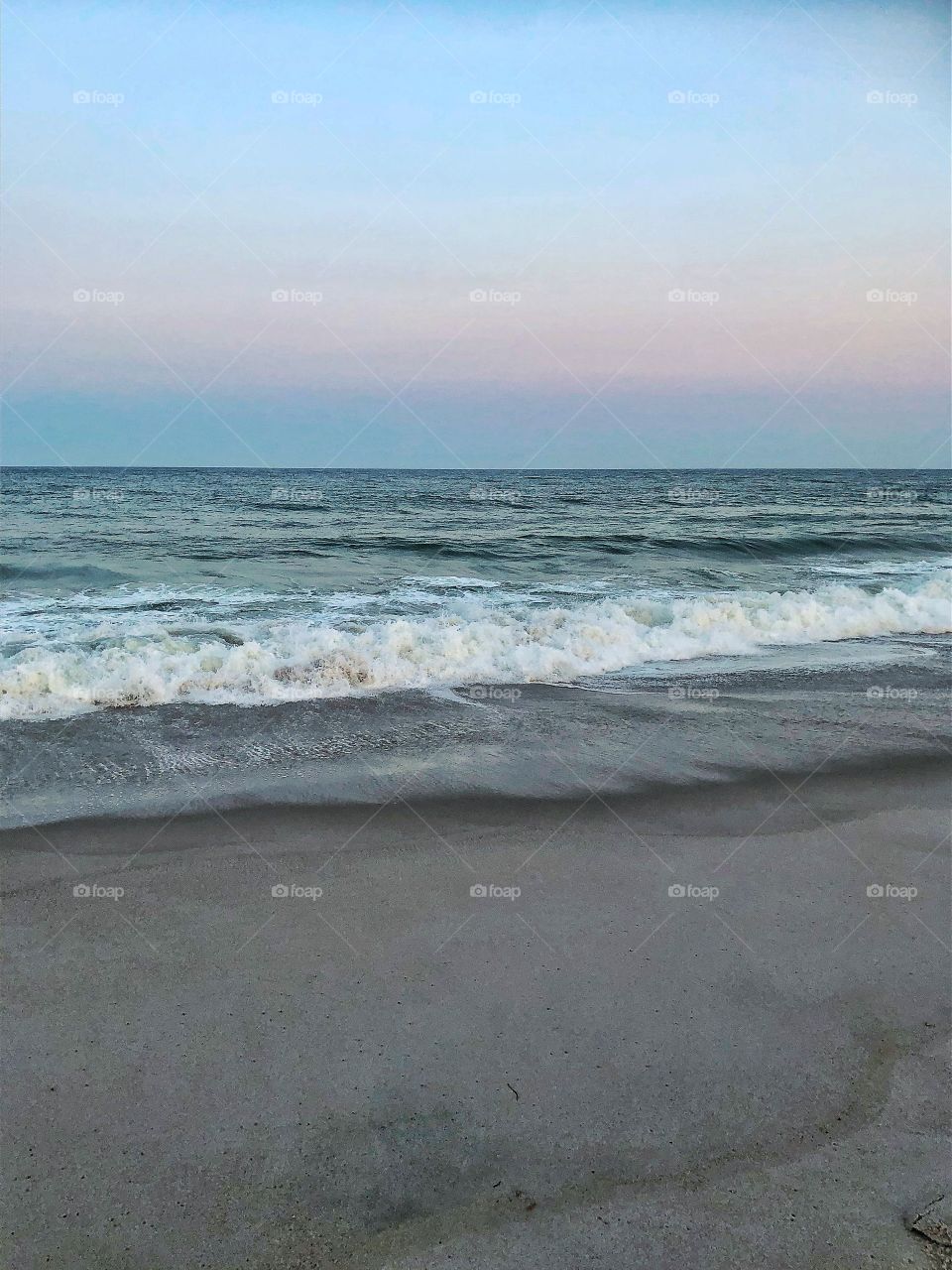 Sunset on the beach New Jersey shore