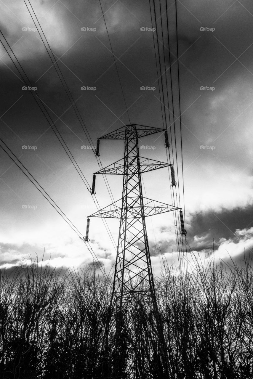 Pylon. Electricity