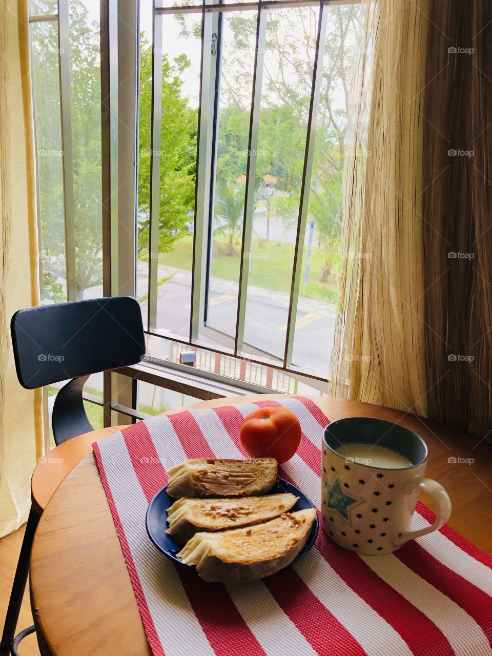 Window view breakfast 