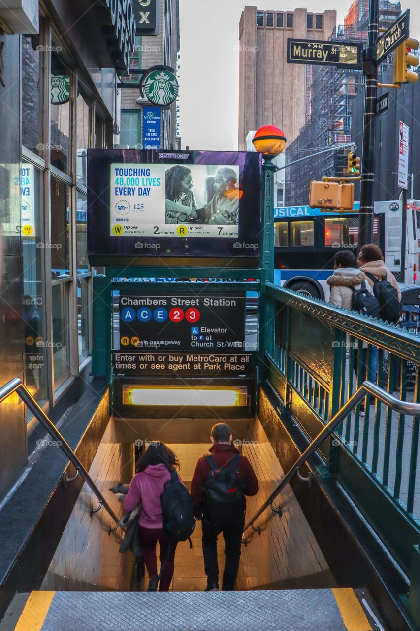 Subway in Manhattan, New York 