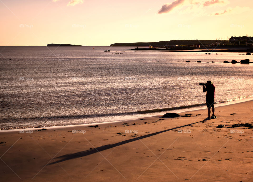 Photographer's shadow