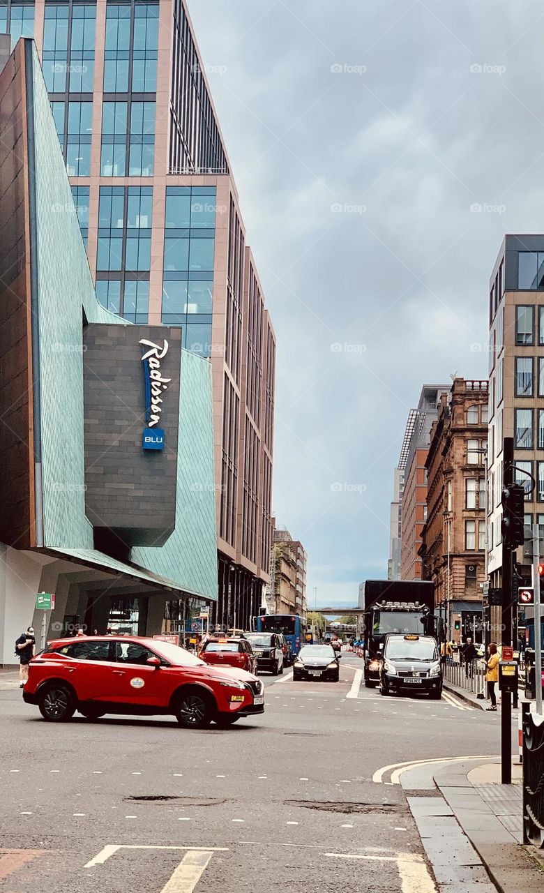 City center and cityscape