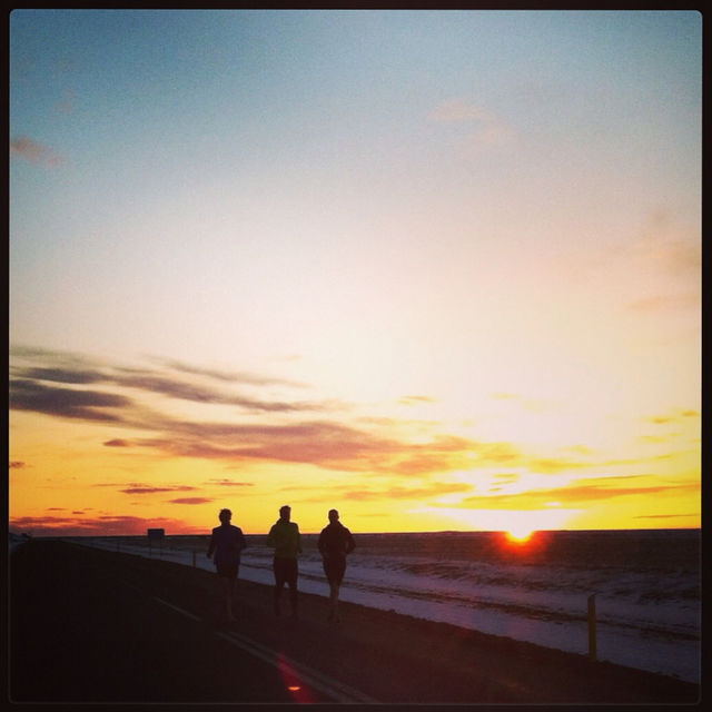 Amazing morning run on Iceland