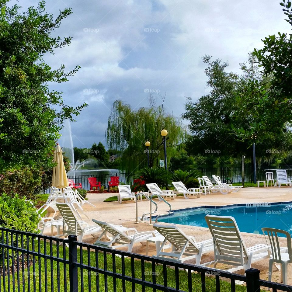 Storm Over Pool