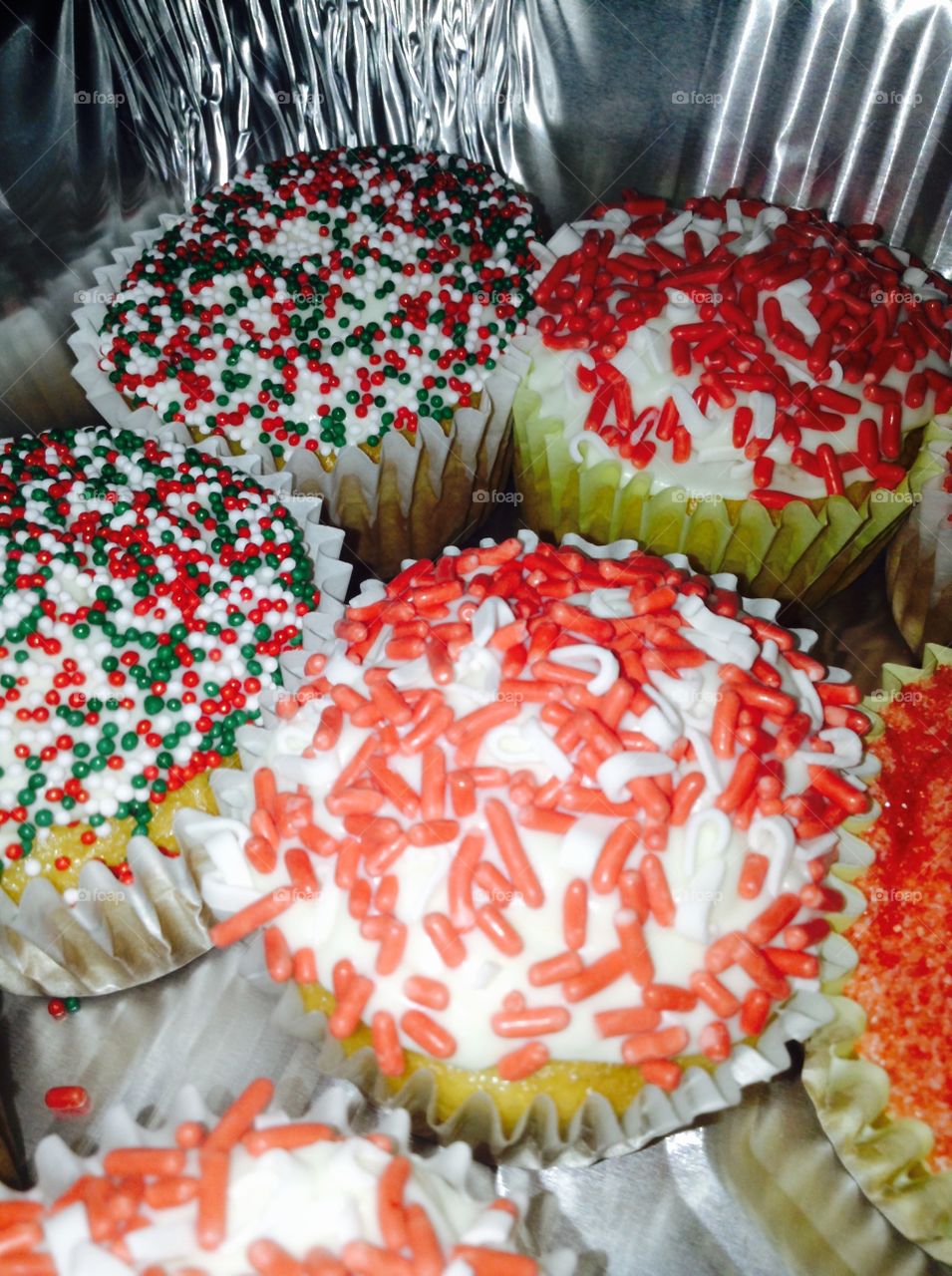 Holiday cupcakes