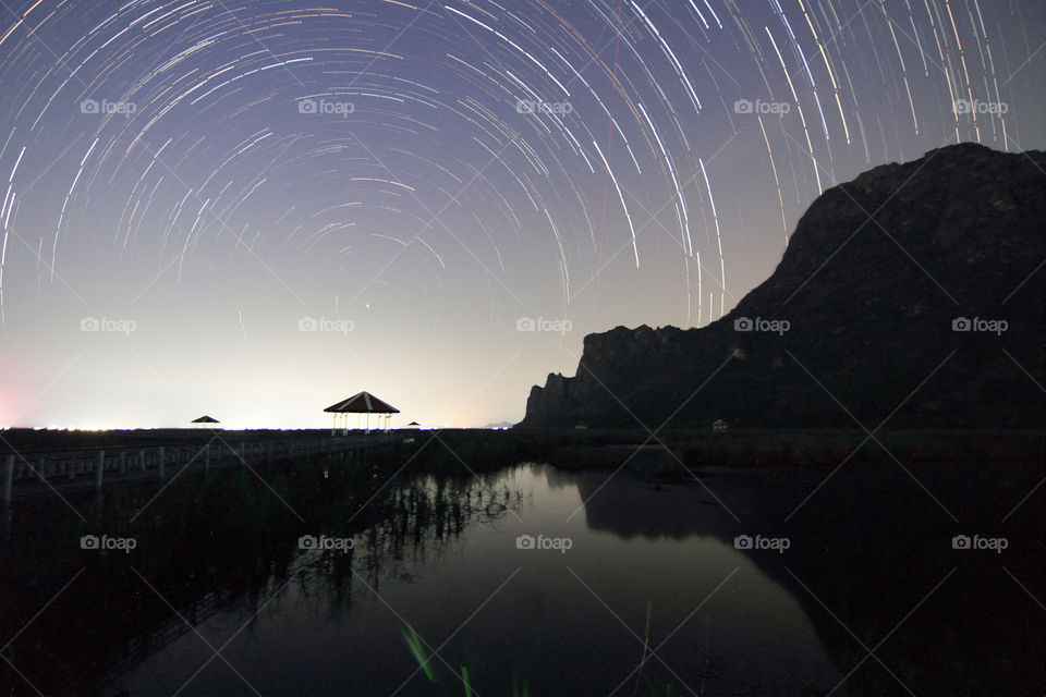 the star spiral at the lake park