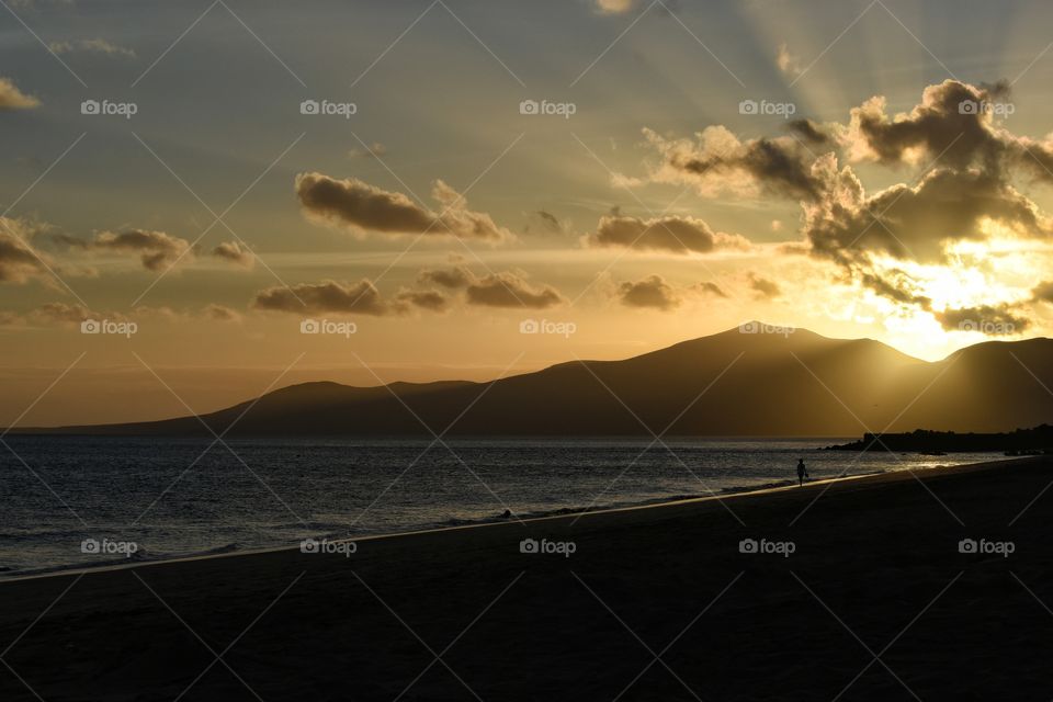 Sunset, Water, Dawn, Beach, Sea