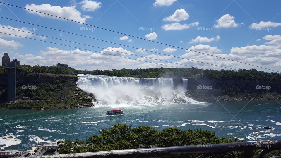 Niagara Falls and Boat