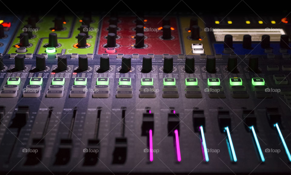 Dj mixer panel background