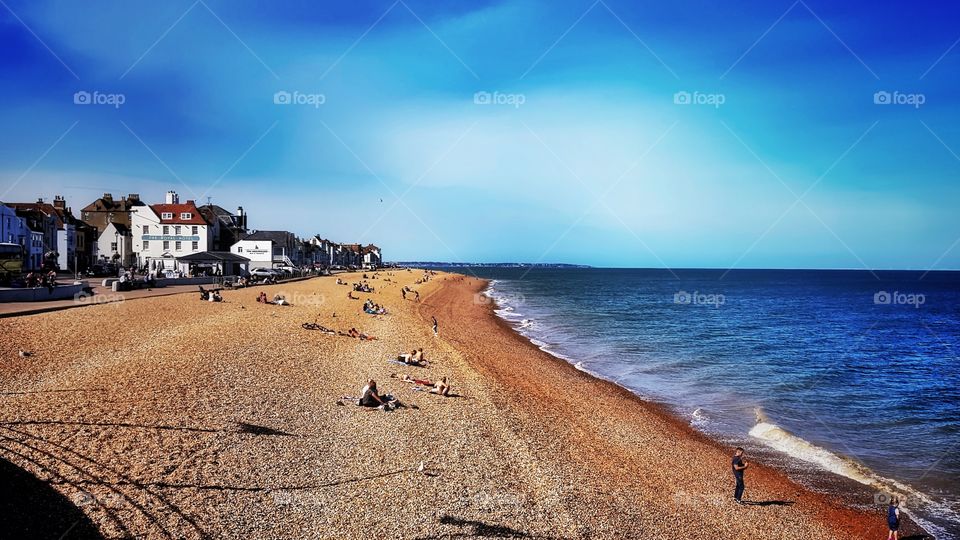 The beach at Deal in Kent, England