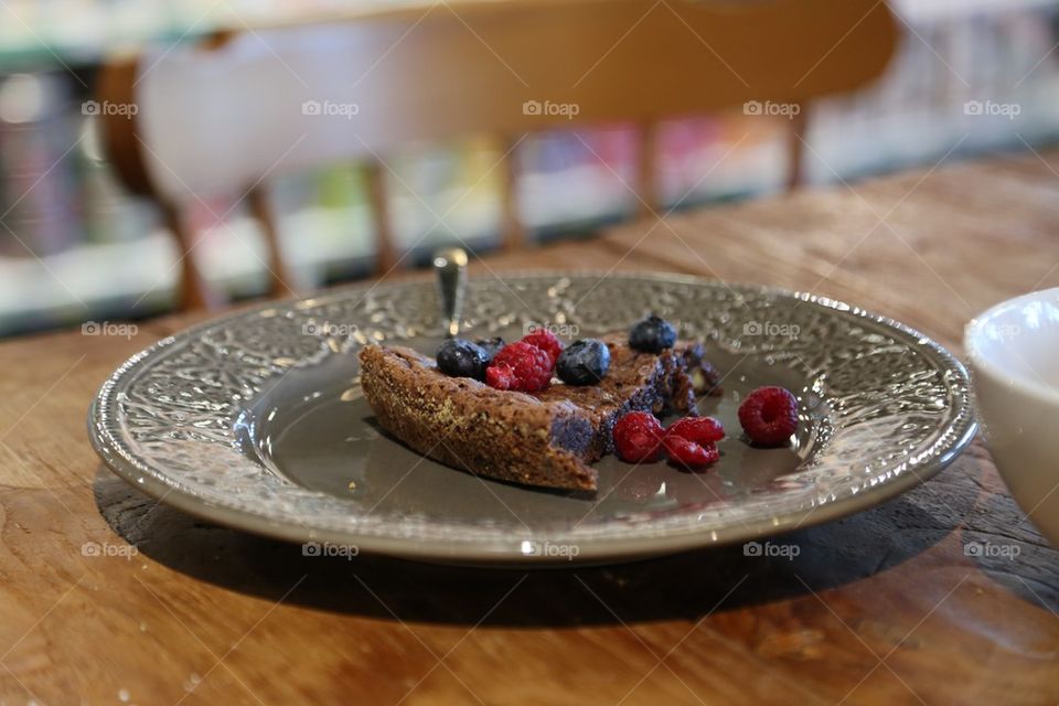 Close-up of food on table