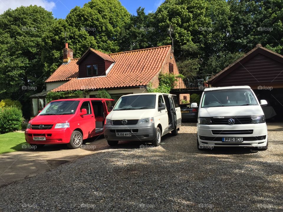 VW T5 campervan family