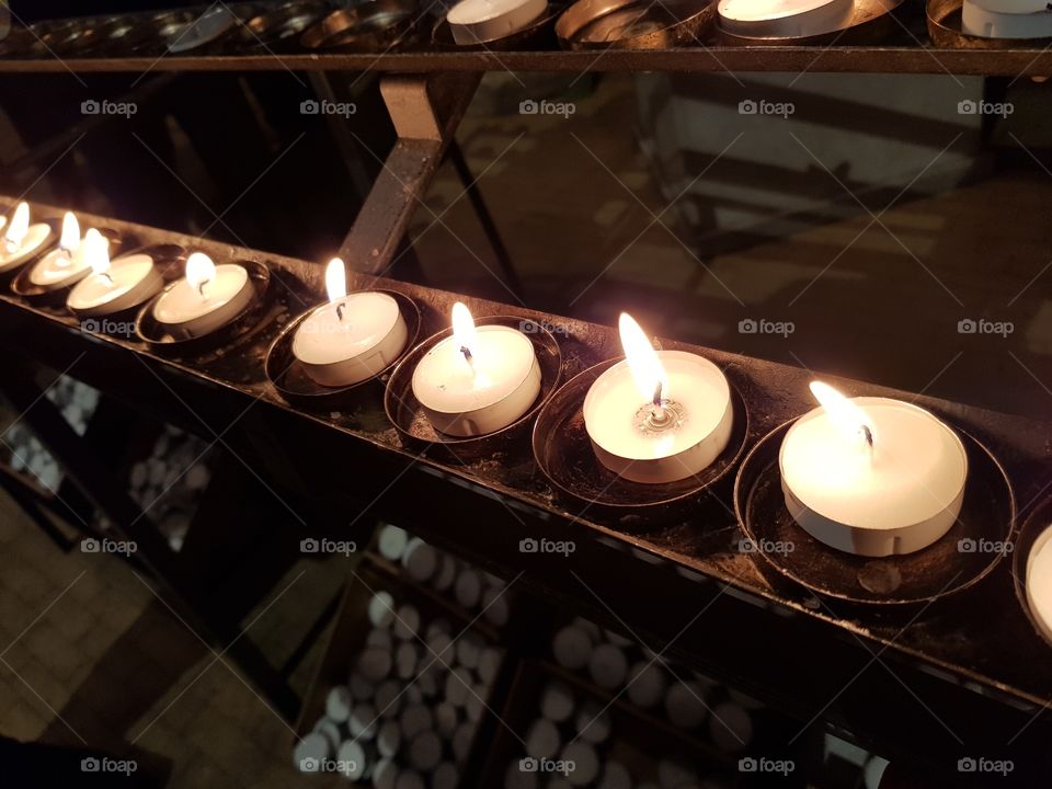 warm candles light