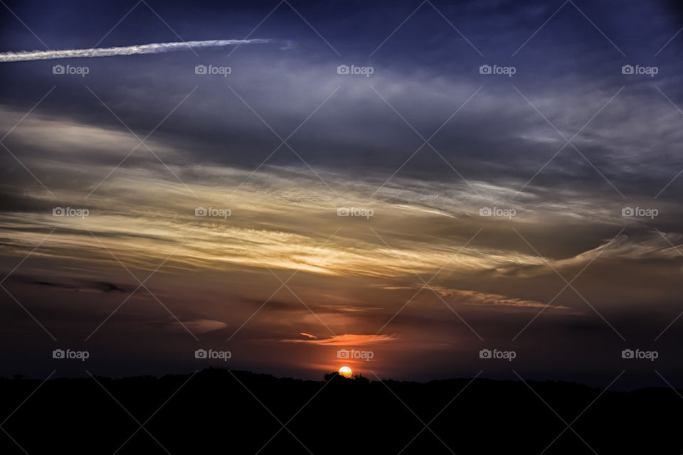 Scenic view of sunset