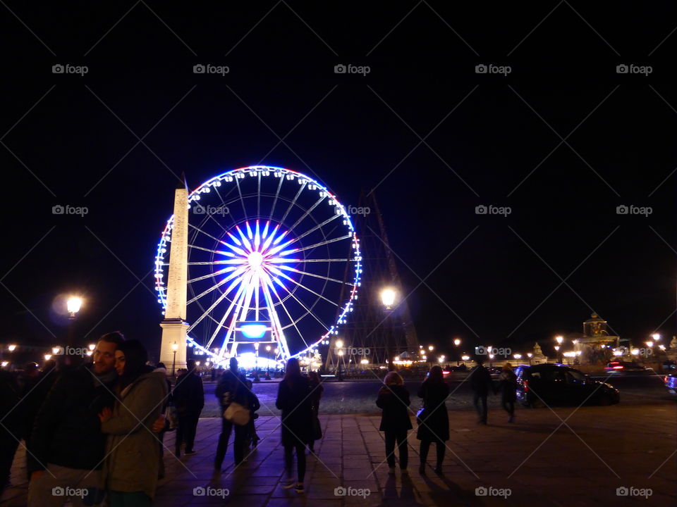 The beautiful night in Paris