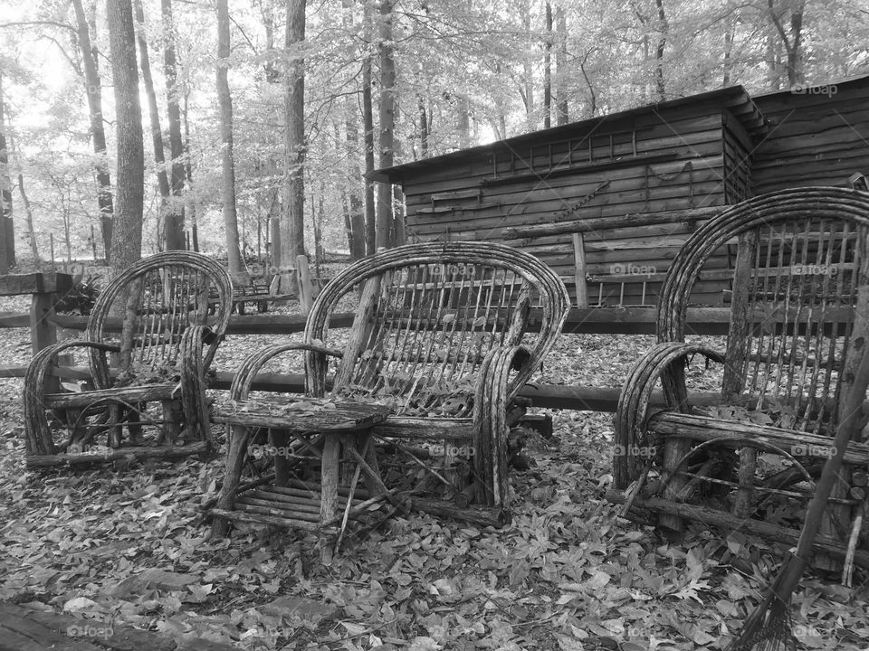 Wicker seats