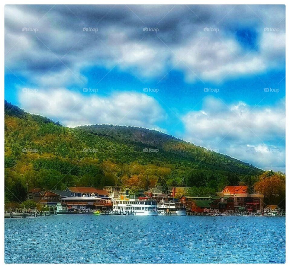 Boating harbor in Lake George!