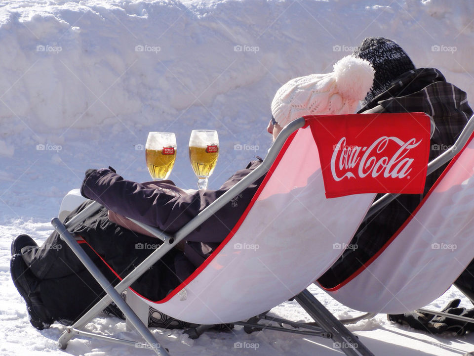 Après ski beer