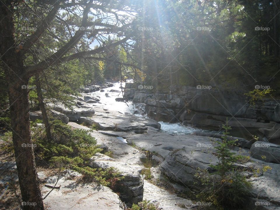 River view with sunshine 