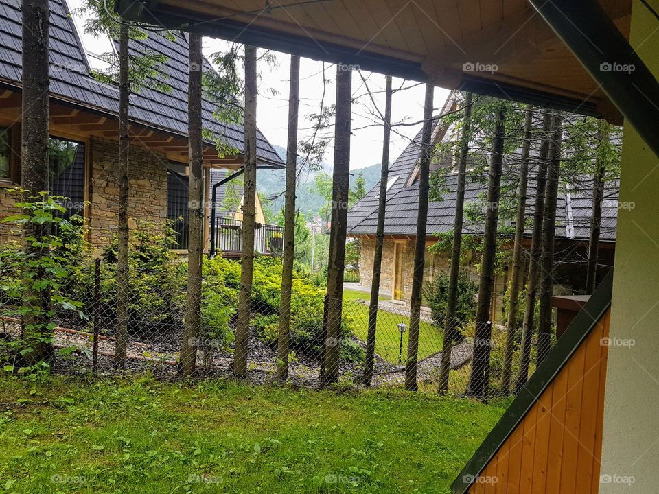 Resting in mountains