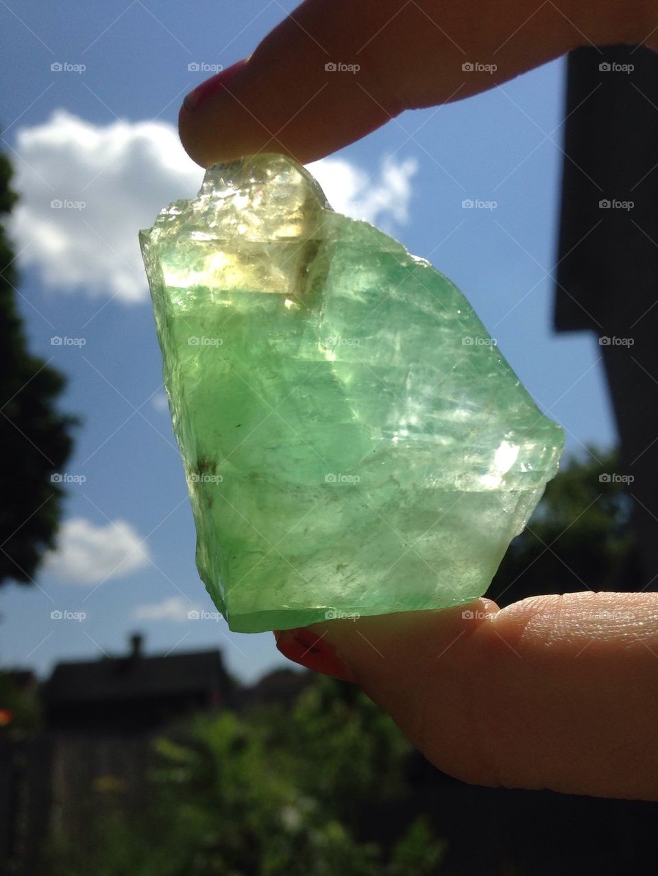 Green calcite 