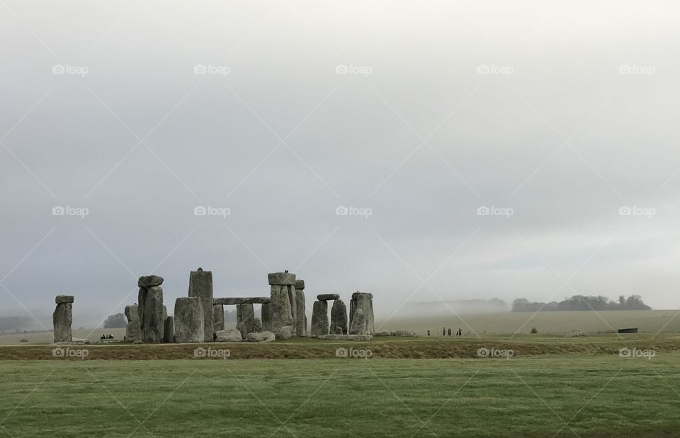 Stonehenge in morning fog. Go early to avoid the crowd. #Stonehenge #UK #UNESCO