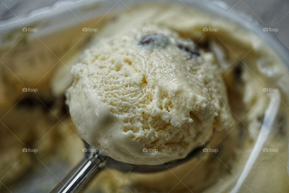 I is for ice-cream ... delicious rum and raisin 