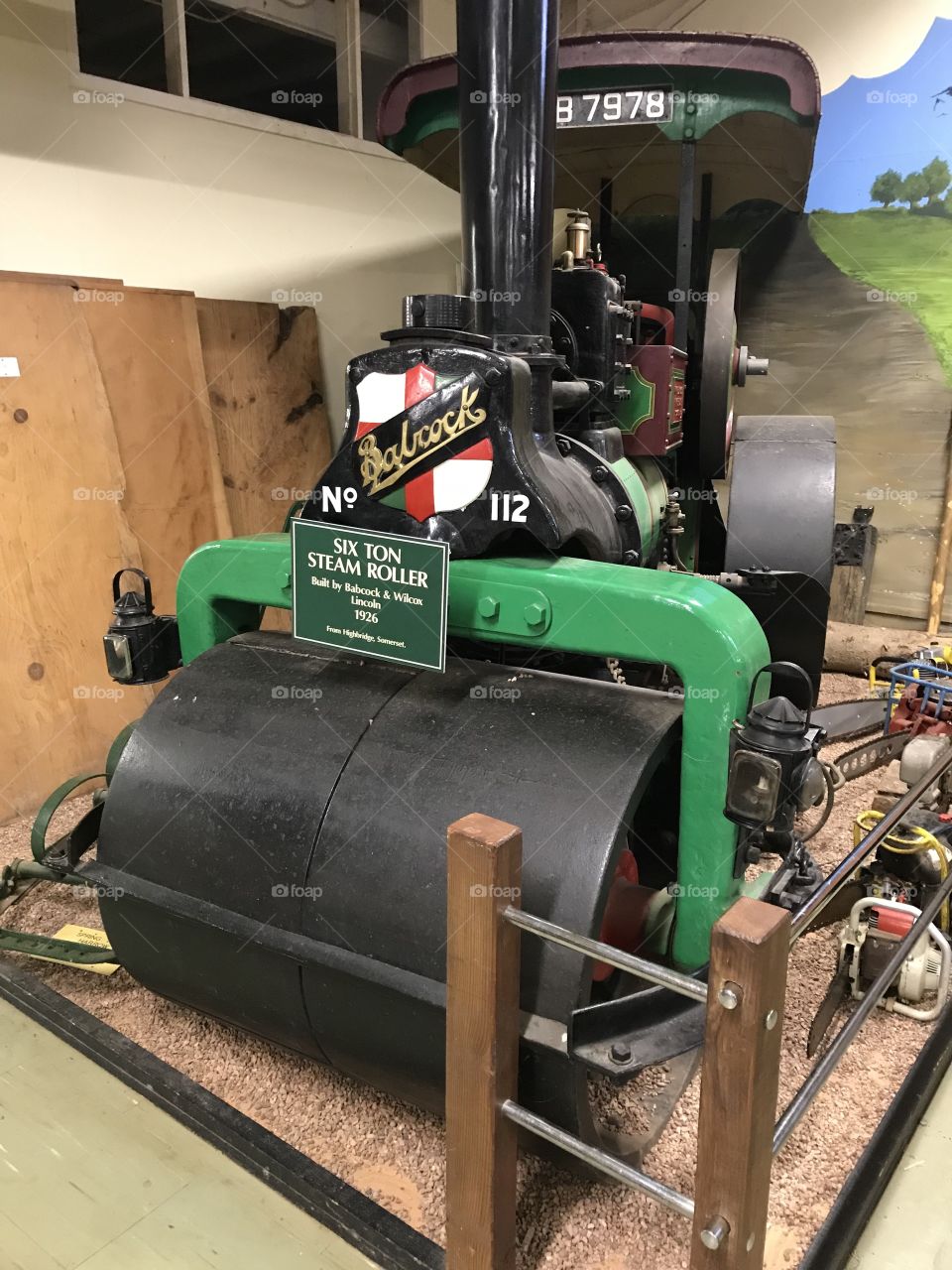 Preserved in terrific condition this impressive steam roller prototype.