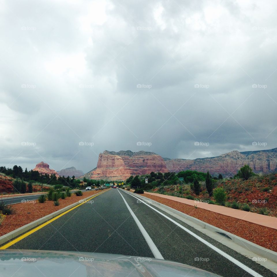 Cloudy Sedona Arizona 