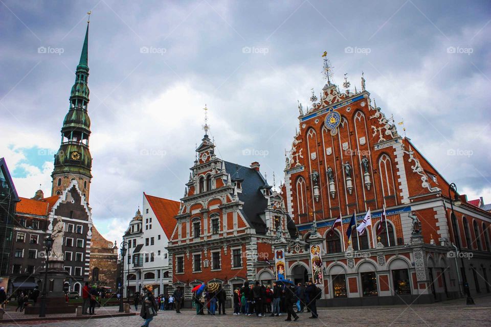 The main square. Riga, Latvia.