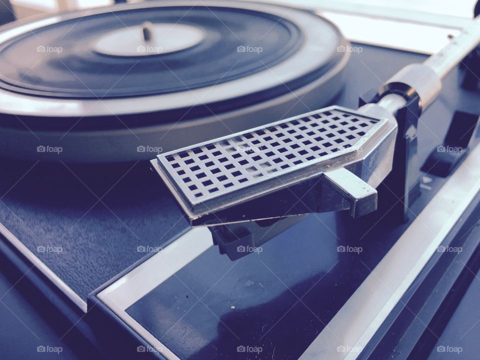 Retro record player.