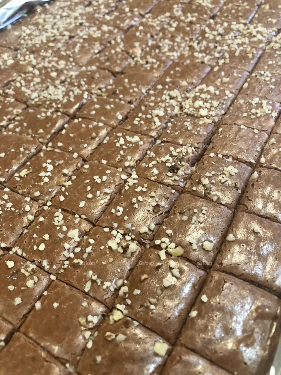 A pan of homemade fudge 