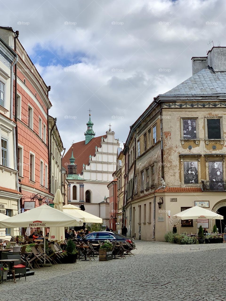 Architecture in old town, Lublin, Poland