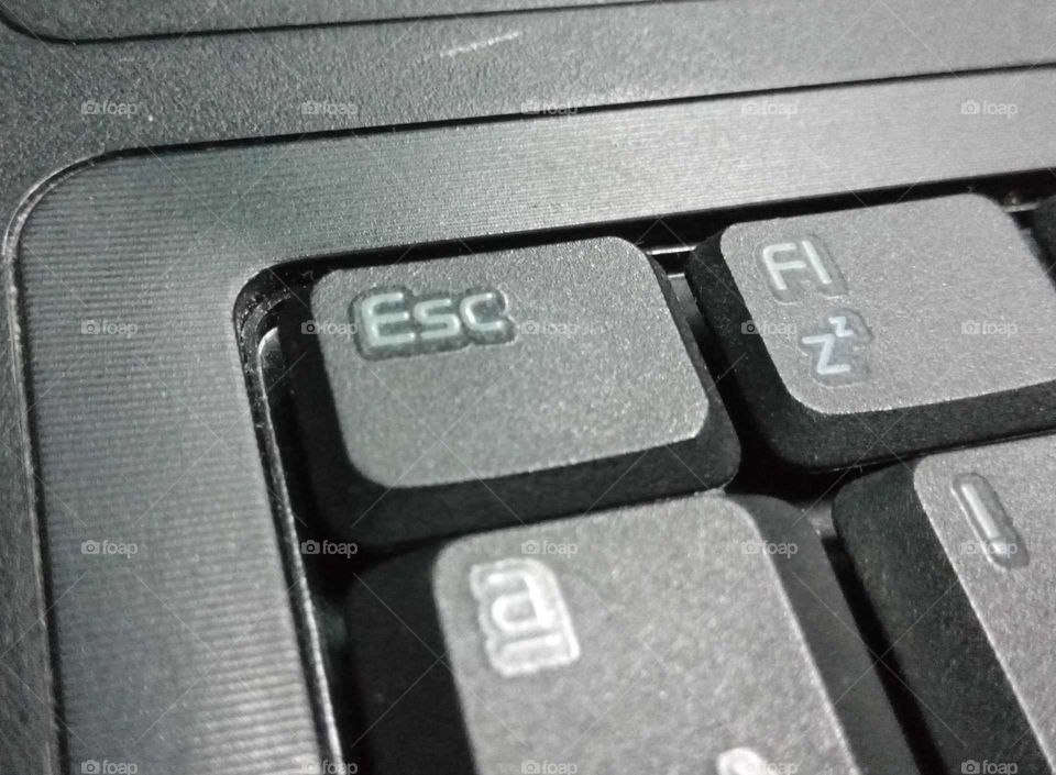 Escape (Esc) key on a laptop keyboard
