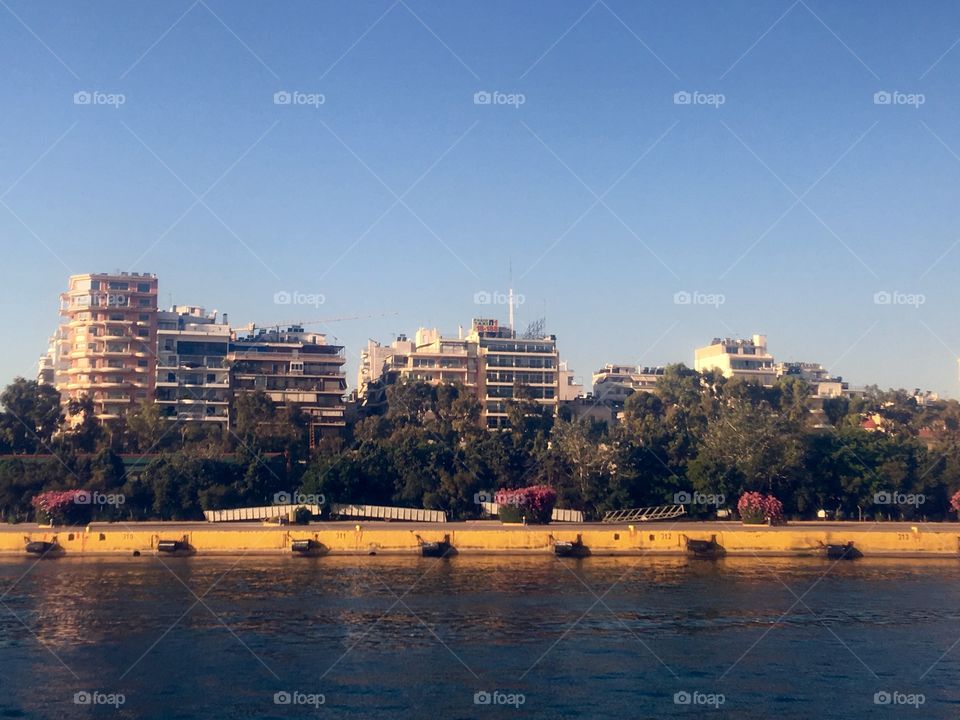 Coast line in Athens