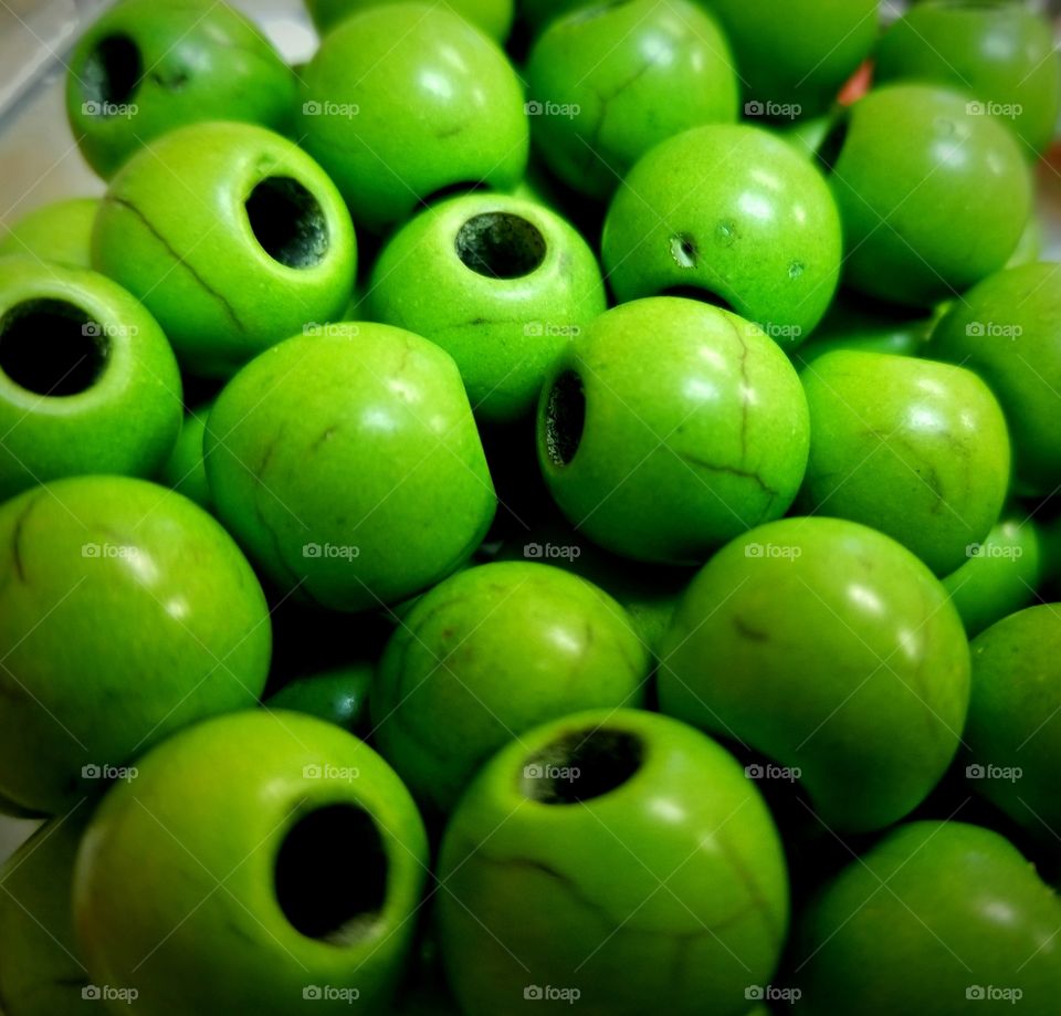 Green artisan balls