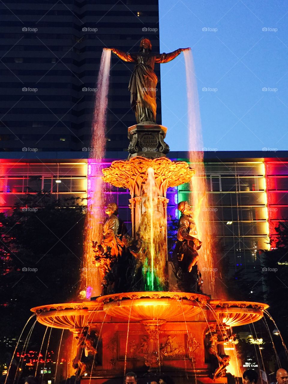 Orange Water Fountain 